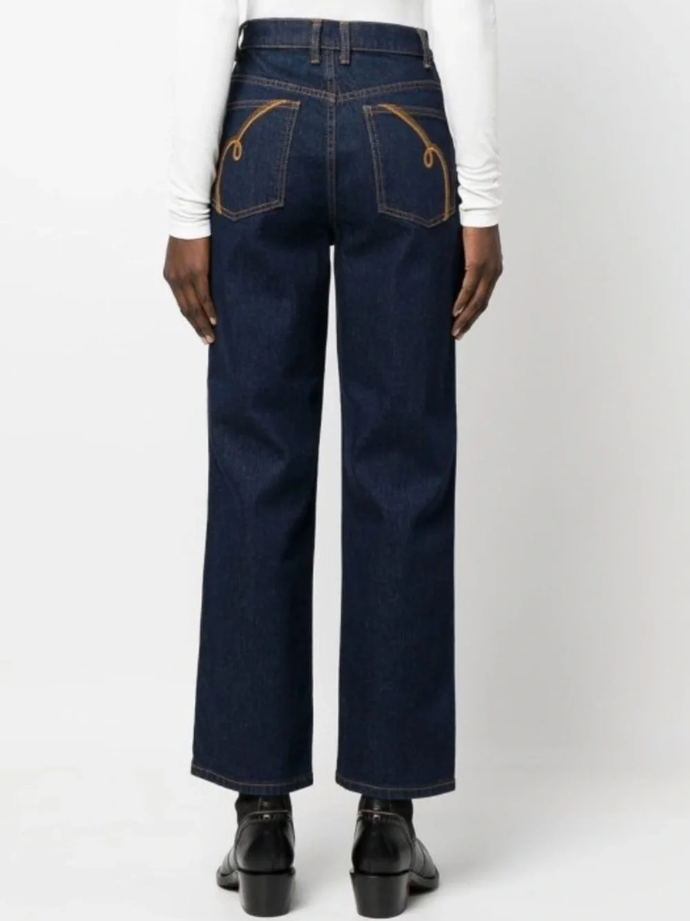 Tory Burch High-Rise Straight Leg Jeans w/Tags Size: 27